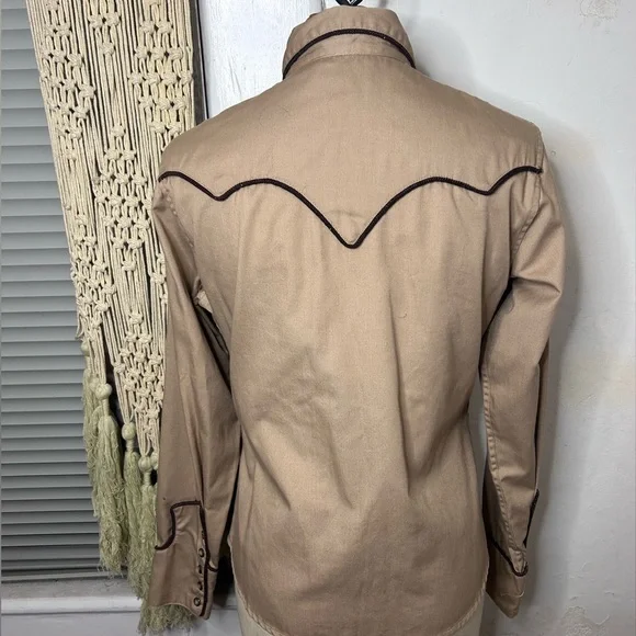 Vintage Panhandle Slim Women’s Medium Western Embroidered Pearl Snap Shirt - Picture 5 of 7